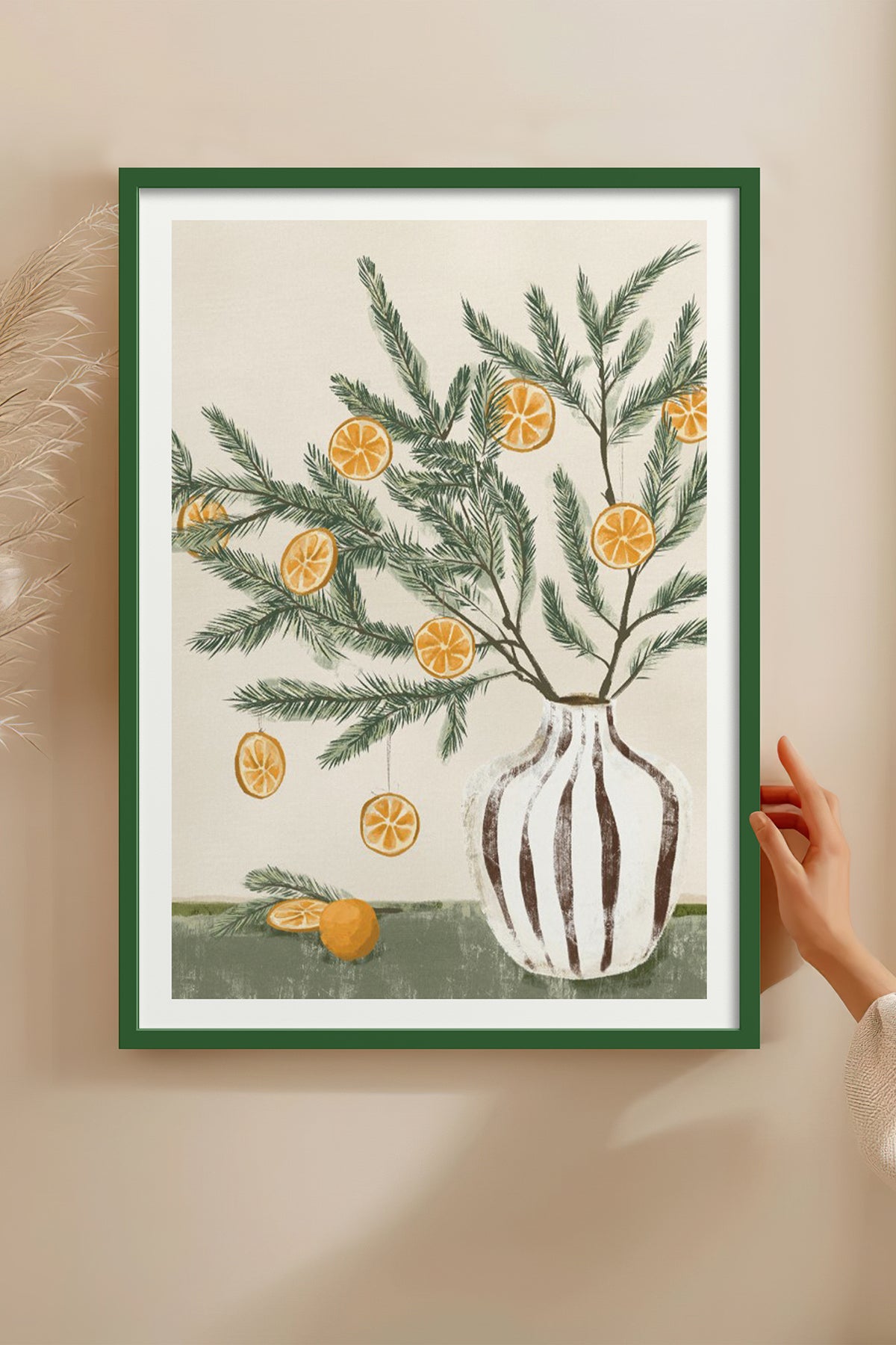 HOMEPACK Ahşap Çerçeveli Tablo Çerçeveli Poster Sanatsal Modern Duvar Dekoru BEK-8124