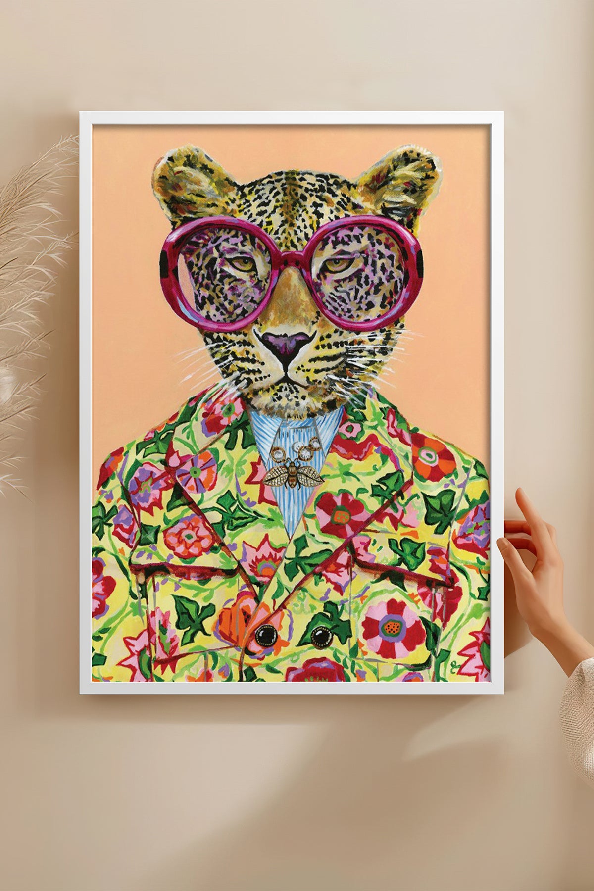 HOMEPACK Ahşap Çerçeveli Tablo Çerçeveli Poster Sanatsal Modern Duvar Dekoru BEK-8125