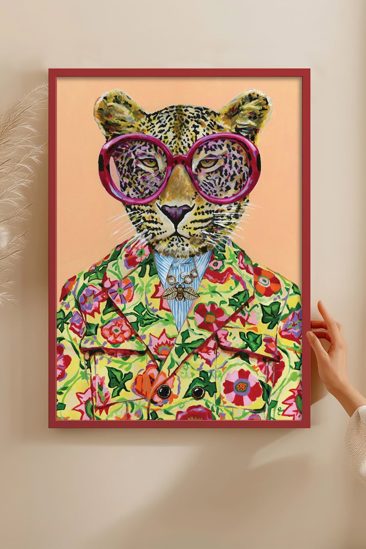 HOMEPACK Ahşap Çerçeveli Tablo Çerçeveli Poster Sanatsal Modern Duvar Dekoru BEK-8125