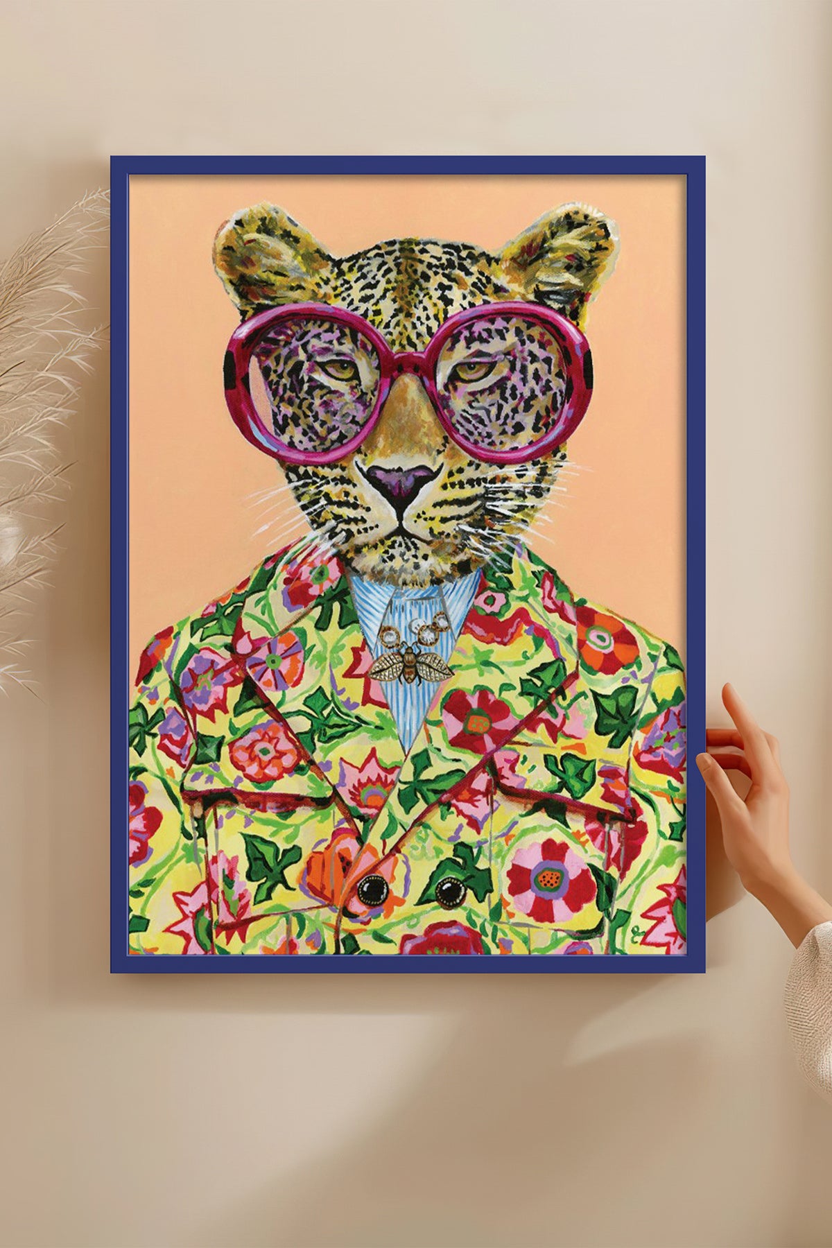 HOMEPACK Ahşap Çerçeveli Tablo Çerçeveli Poster Sanatsal Modern Duvar Dekoru BEK-8125