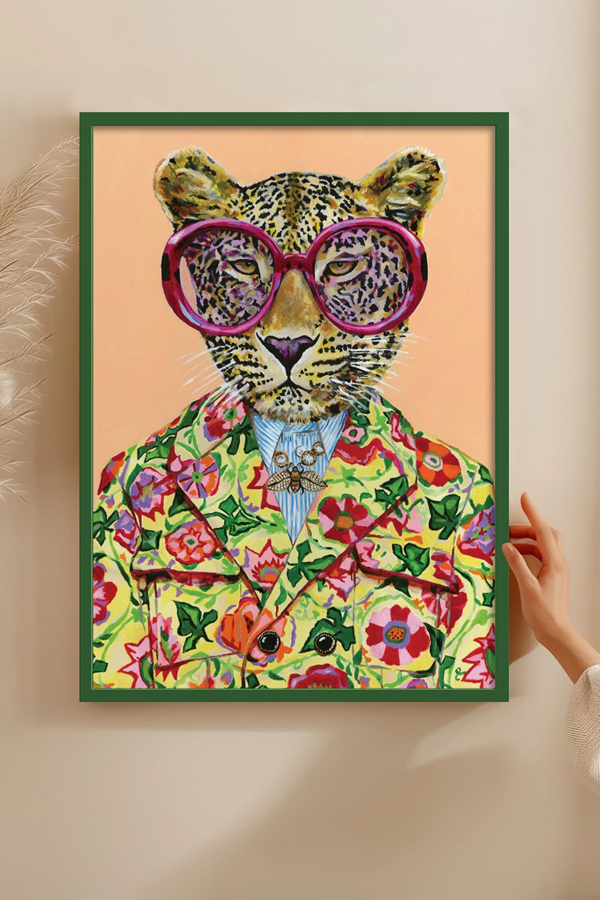 HOMEPACK Ahşap Çerçeveli Tablo Çerçeveli Poster Sanatsal Modern Duvar Dekoru BEK-8125