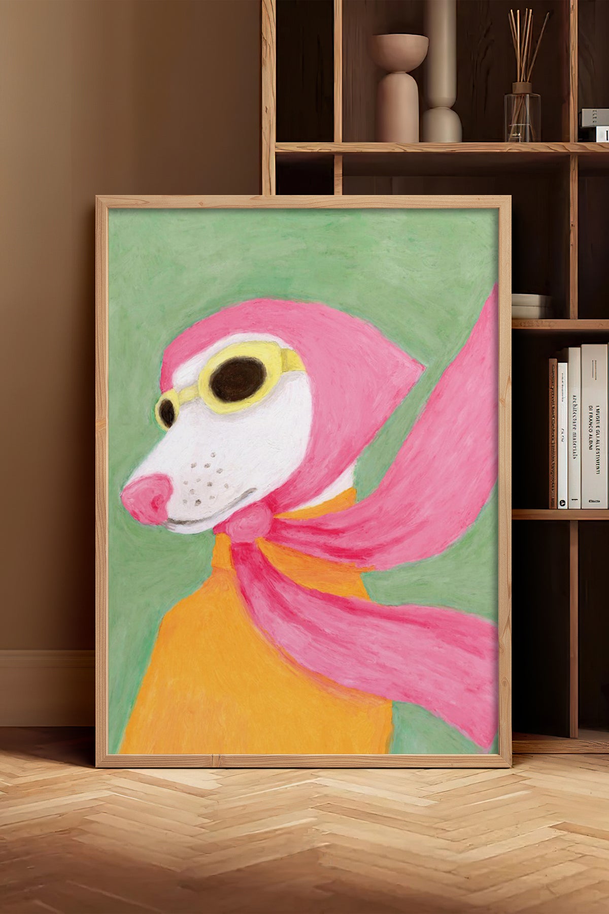 HOMEPACK Ahşap Çerçeveli Tablo Çerçeveli Poster Sanatsal Modern Duvar Dekoru BEK-8126