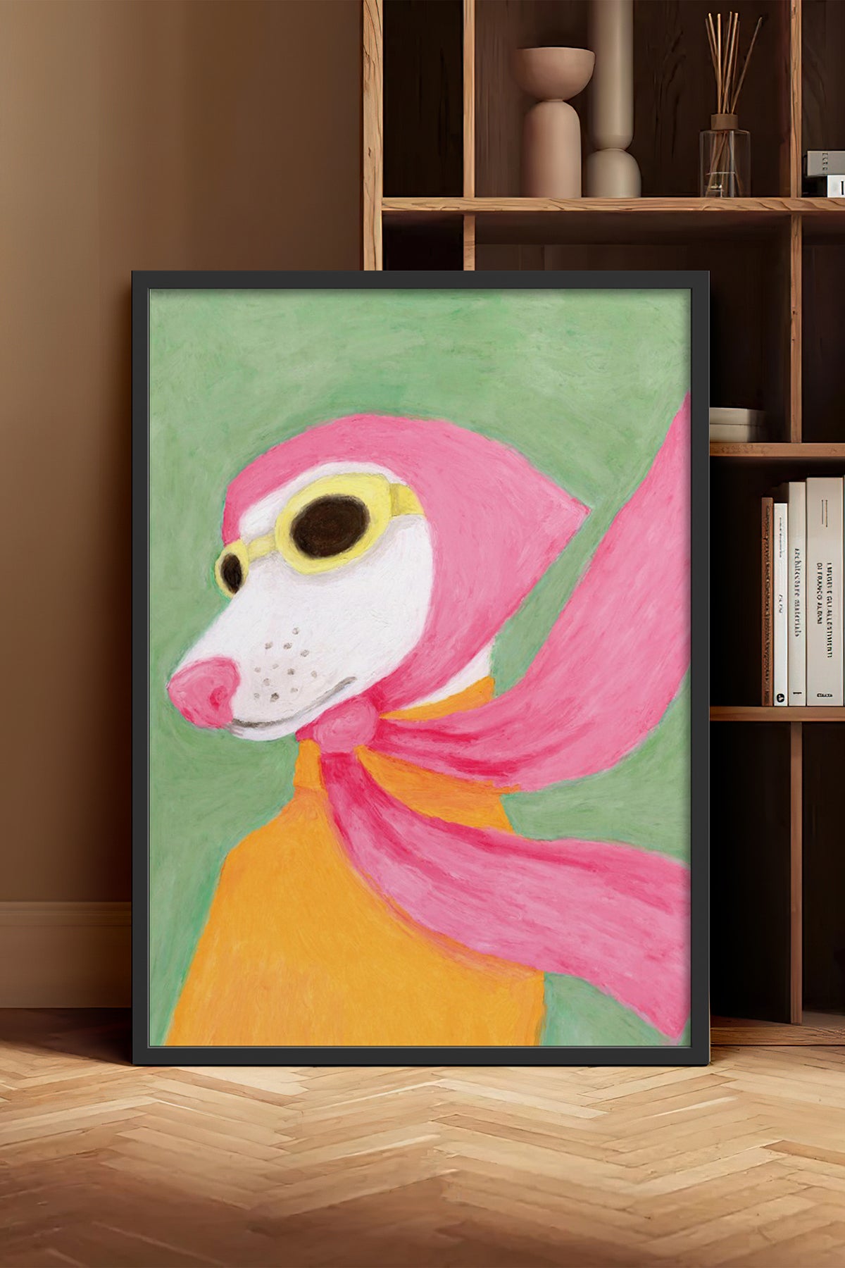 HOMEPACK Ahşap Çerçeveli Tablo Çerçeveli Poster Sanatsal Modern Duvar Dekoru BEK-8126
