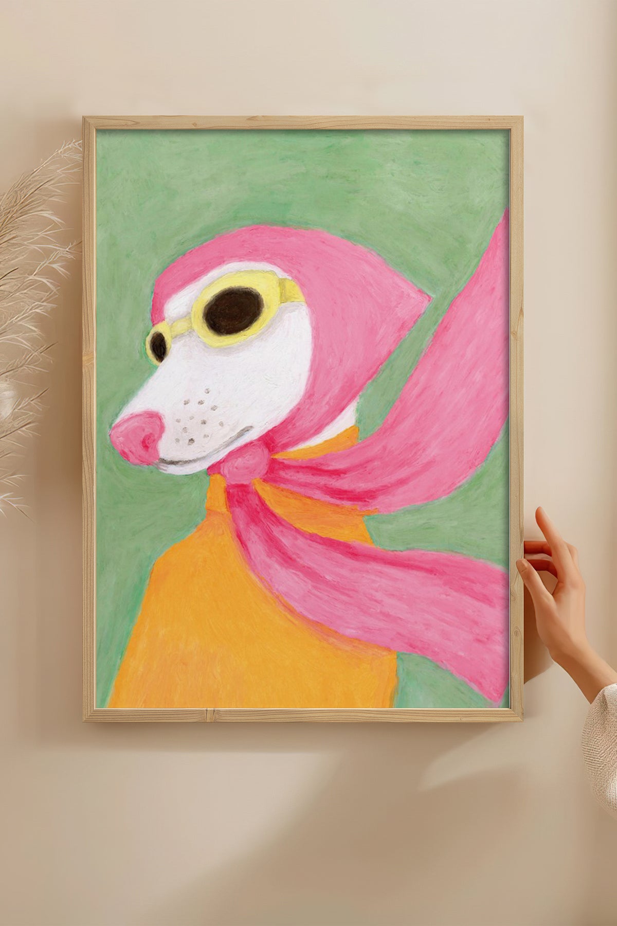 HOMEPACK Ahşap Çerçeveli Tablo Çerçeveli Poster Sanatsal Modern Duvar Dekoru BEK-8126