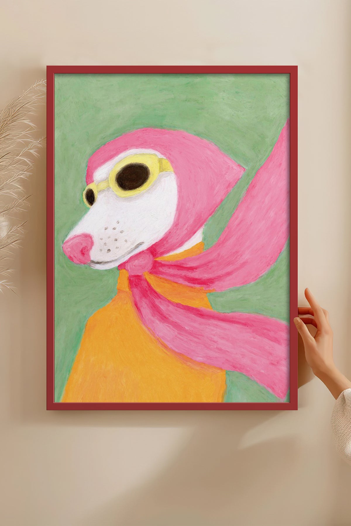 HOMEPACK Ahşap Çerçeveli Tablo Çerçeveli Poster Sanatsal Modern Duvar Dekoru BEK-8126