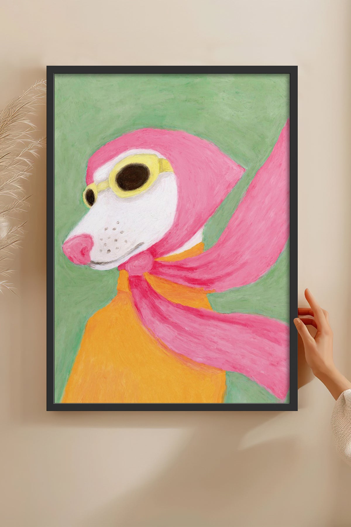 HOMEPACK Ahşap Çerçeveli Tablo Çerçeveli Poster Sanatsal Modern Duvar Dekoru BEK-8126