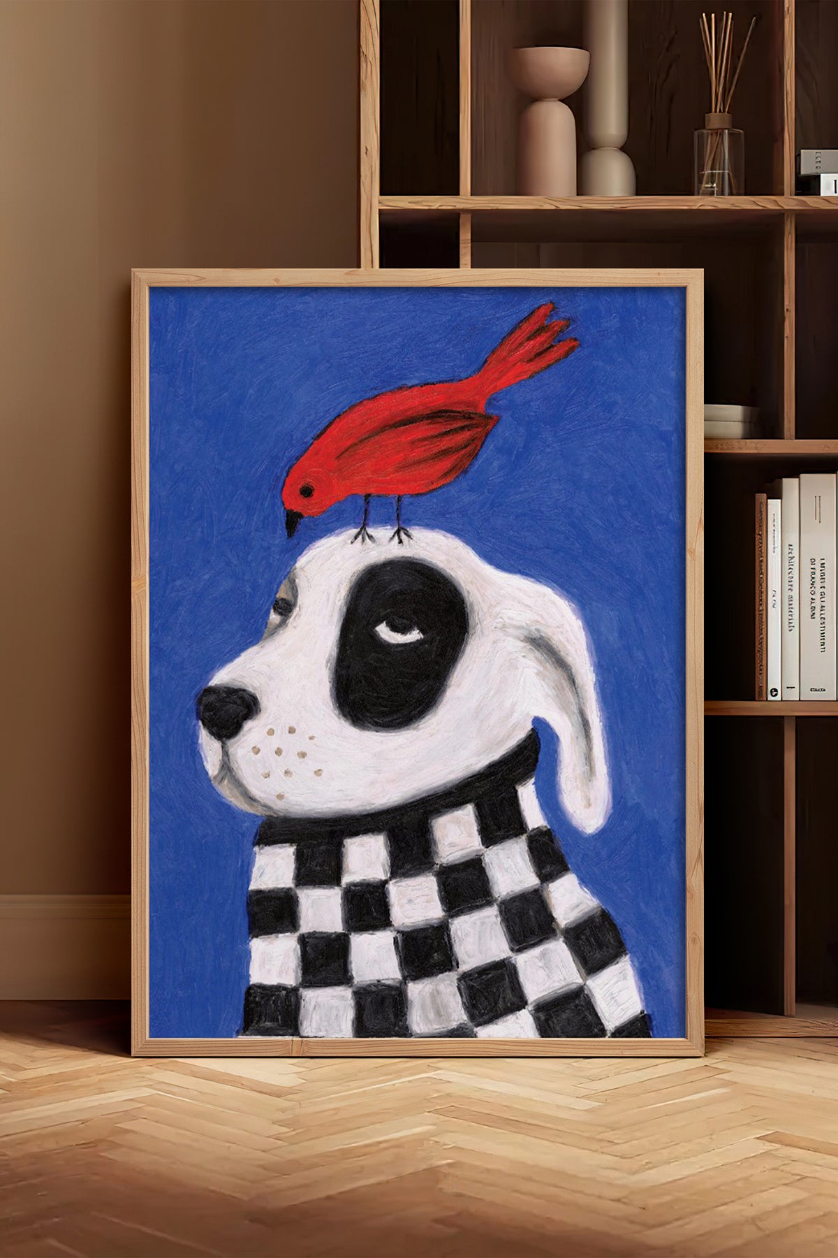 HOMEPACK Ahşap Çerçeveli Tablo Çerçeveli Poster Sanatsal Modern Duvar Dekoru BEK-8127