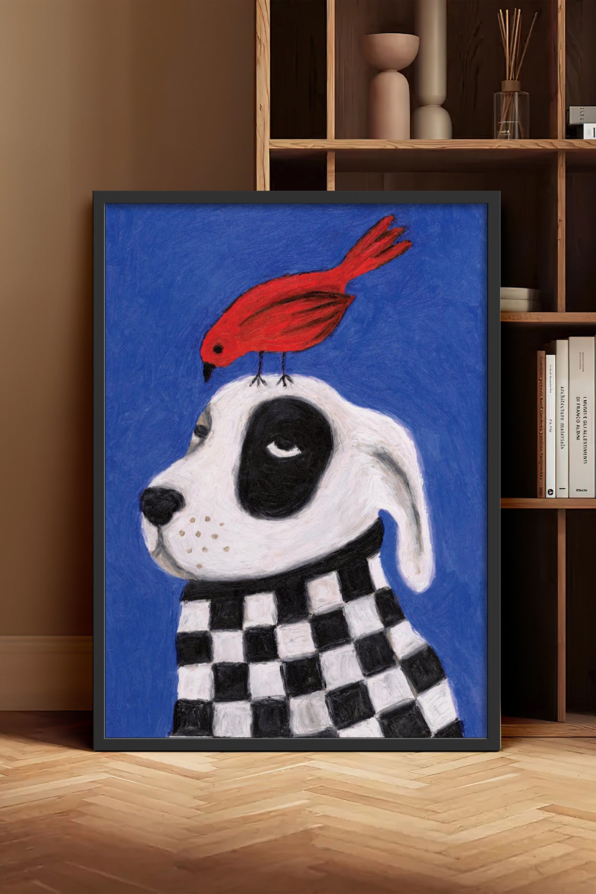 HOMEPACK Ahşap Çerçeveli Tablo Çerçeveli Poster Sanatsal Modern Duvar Dekoru BEK-8127