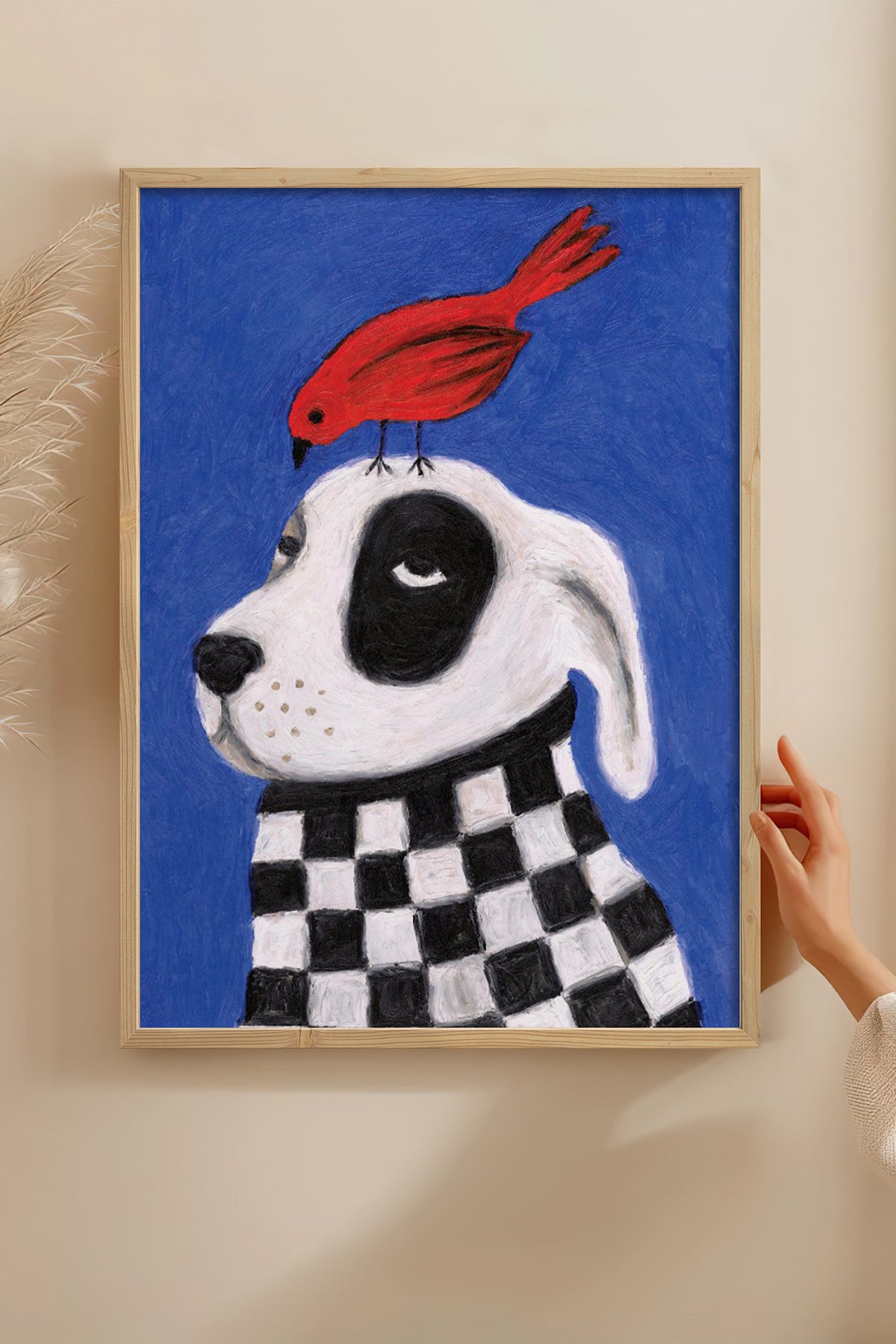 HOMEPACK Ahşap Çerçeveli Tablo Çerçeveli Poster Sanatsal Modern Duvar Dekoru BEK-8127