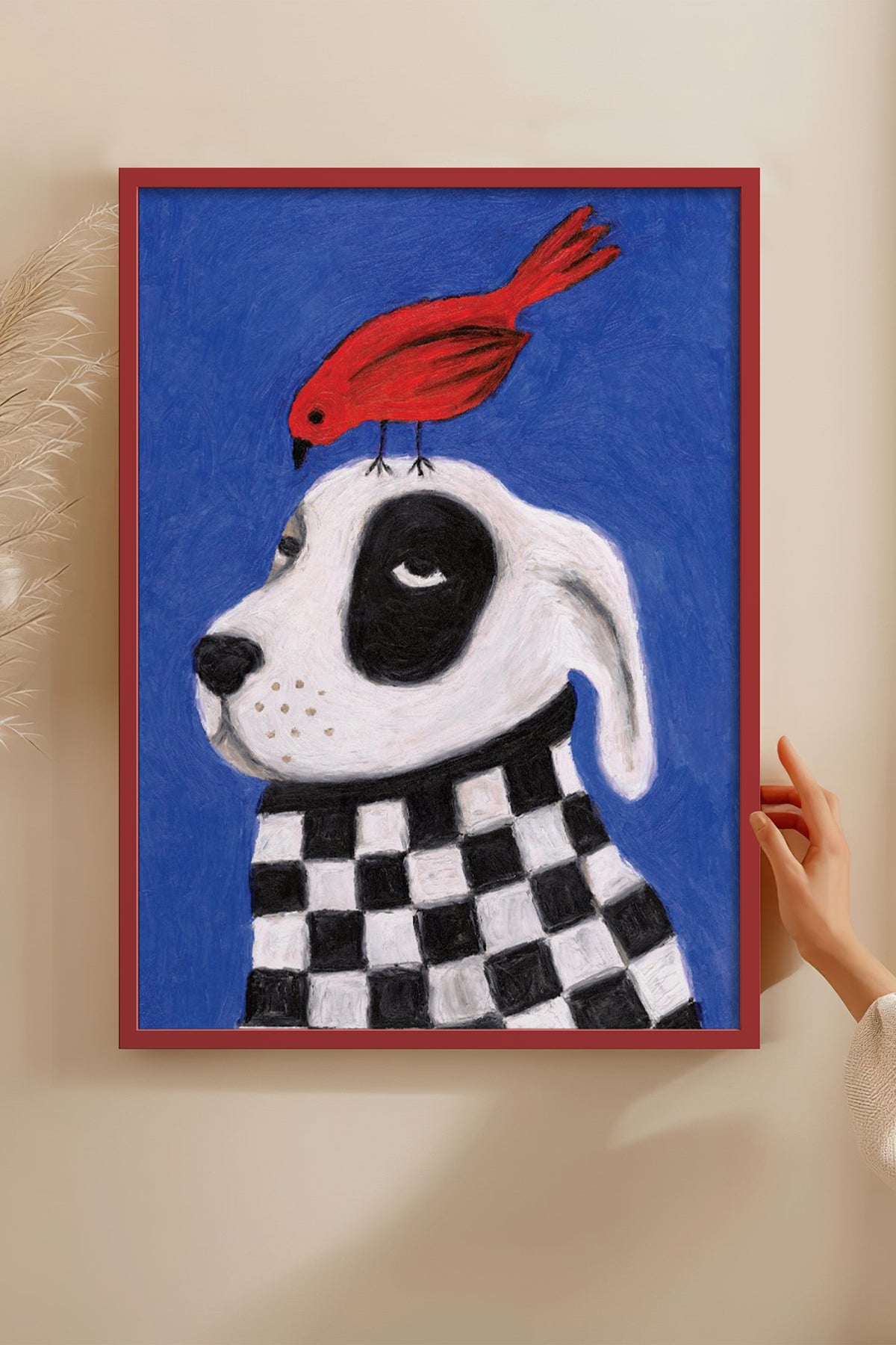 HOMEPACK Ahşap Çerçeveli Tablo Çerçeveli Poster Sanatsal Modern Duvar Dekoru BEK-8127