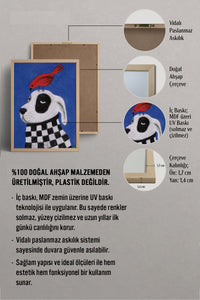HOMEPACK Ahşap Çerçeveli Tablo Çerçeveli Poster Sanatsal Modern Duvar Dekoru BEK-8127