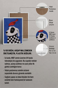 HOMEPACK Ahşap Çerçeveli Tablo Çerçeveli Poster Sanatsal Modern Duvar Dekoru BEK-8127