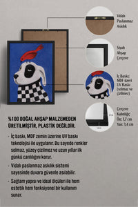 HOMEPACK Ahşap Çerçeveli Tablo Çerçeveli Poster Sanatsal Modern Duvar Dekoru BEK-8127