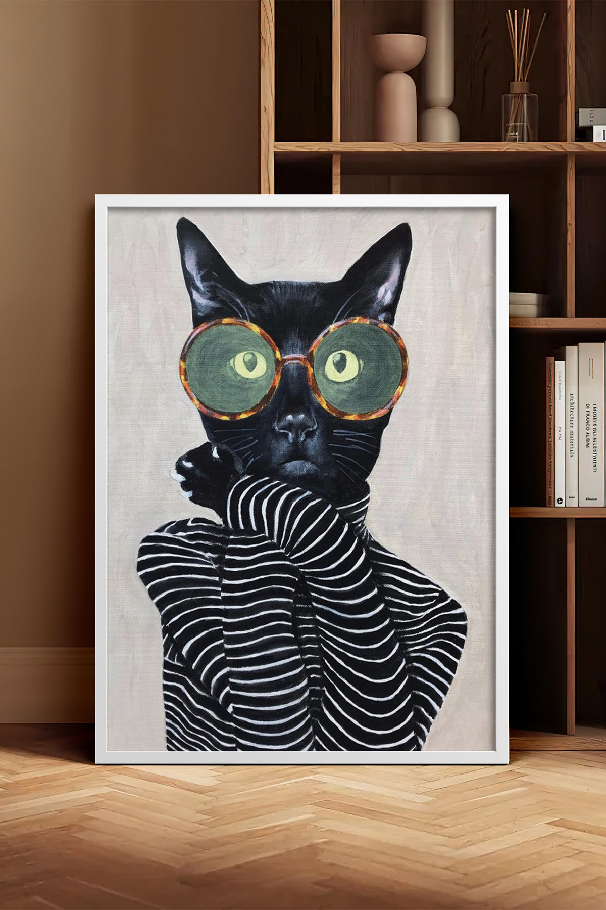 HOMEPACK Ahşap Çerçeveli Tablo Çerçeveli Poster Sanatsal Modern Duvar Dekoru BEK-8128