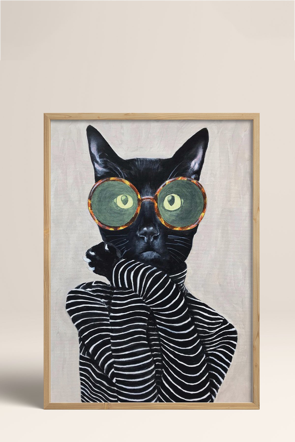 HOMEPACK Ahşap Çerçeveli Tablo Çerçeveli Poster Sanatsal Modern Duvar Dekoru BEK-8128