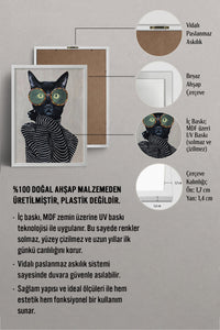 HOMEPACK Ahşap Çerçeveli Tablo Çerçeveli Poster Sanatsal Modern Duvar Dekoru BEK-8128
