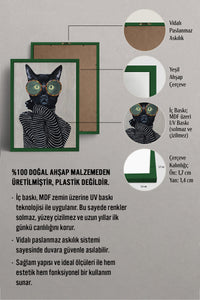 HOMEPACK Ahşap Çerçeveli Tablo Çerçeveli Poster Sanatsal Modern Duvar Dekoru BEK-8128