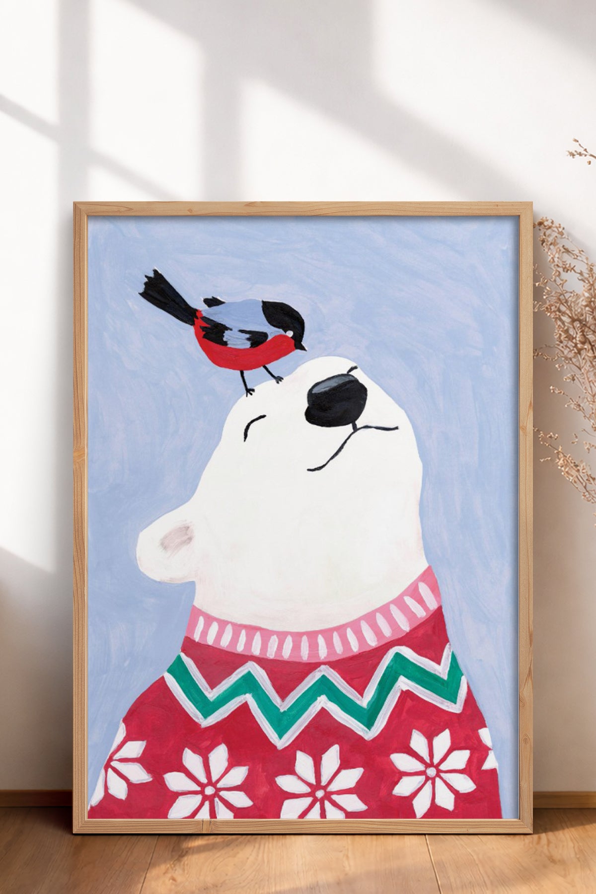 HOMEPACK Ahşap Çerçeveli Tablo Çerçeveli Poster Sanatsal Modern Duvar Dekoru BEK-8129
