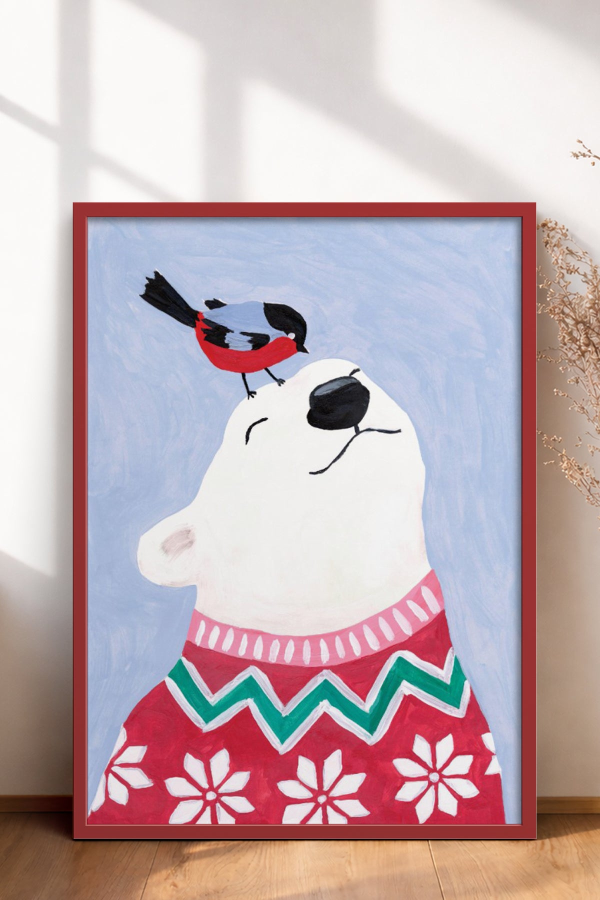 HOMEPACK Ahşap Çerçeveli Tablo Çerçeveli Poster Sanatsal Modern Duvar Dekoru BEK-8129
