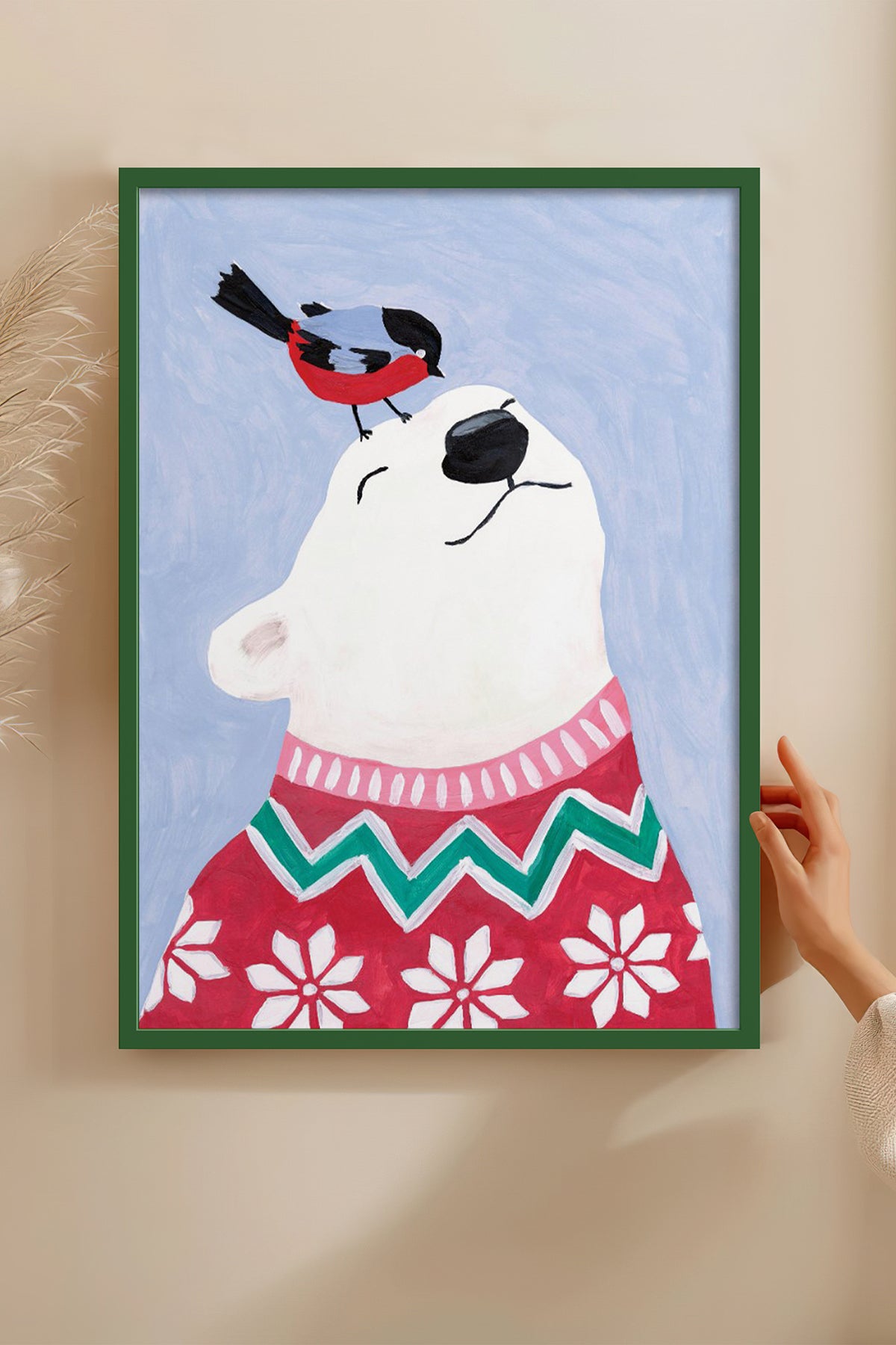 HOMEPACK Ahşap Çerçeveli Tablo Çerçeveli Poster Sanatsal Modern Duvar Dekoru BEK-8129