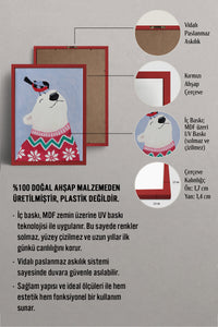 HOMEPACK Ahşap Çerçeveli Tablo Çerçeveli Poster Sanatsal Modern Duvar Dekoru BEK-8129
