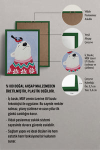 HOMEPACK Ahşap Çerçeveli Tablo Çerçeveli Poster Sanatsal Modern Duvar Dekoru BEK-8129