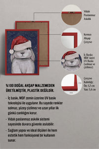 HOMEPACK Ahşap Çerçeveli Tablo Çerçeveli Poster Sanatsal Modern Duvar Dekoru BEK-8130