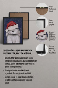 HOMEPACK Ahşap Çerçeveli Tablo Çerçeveli Poster Sanatsal Modern Duvar Dekoru BEK-8130