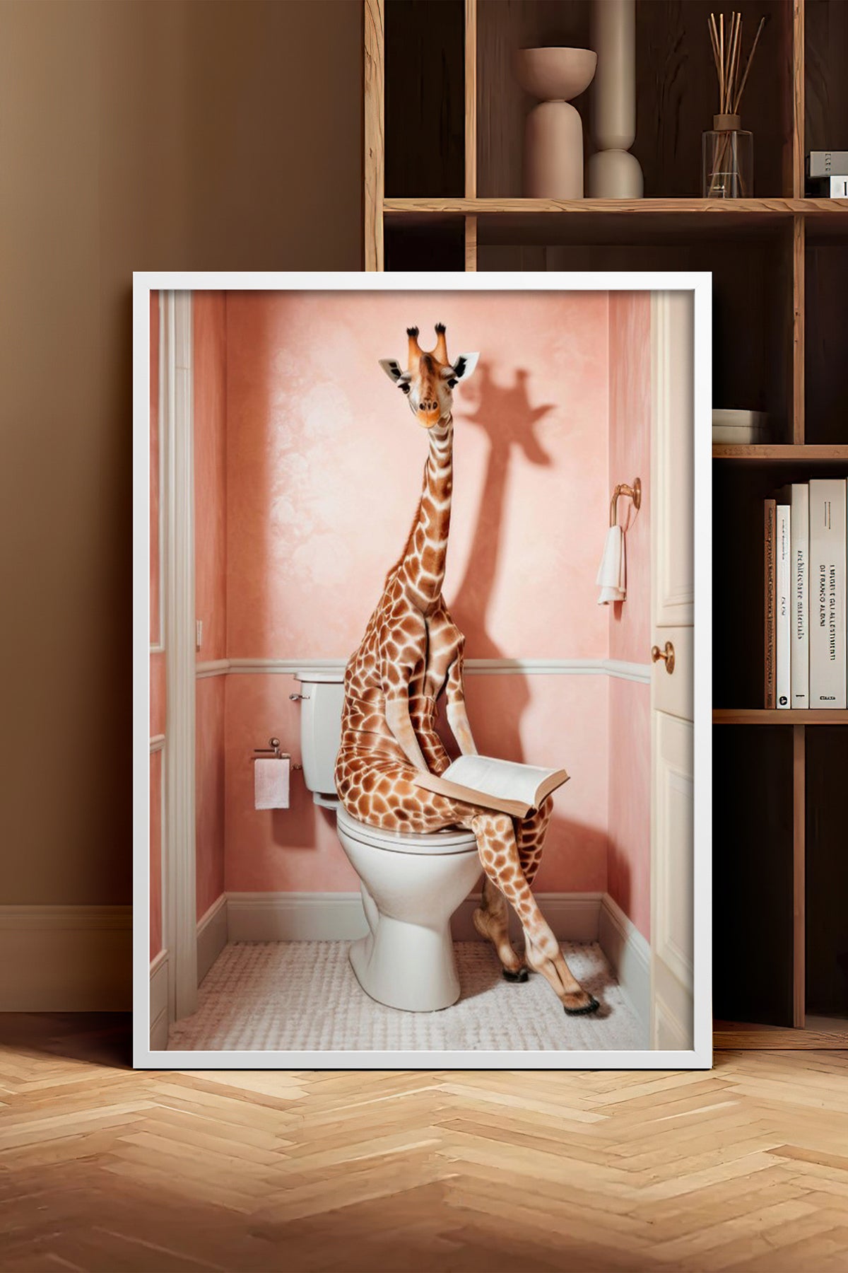 HOMEPACK Ahşap Çerçeveli Tablo Çerçeveli Poster Sanatsal Modern Duvar Dekoru BEK-8131