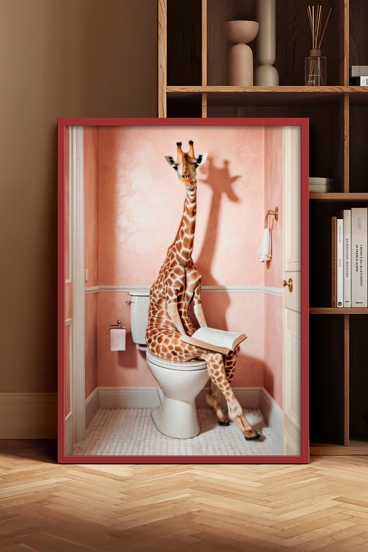 HOMEPACK Ahşap Çerçeveli Tablo Çerçeveli Poster Sanatsal Modern Duvar Dekoru BEK-8131