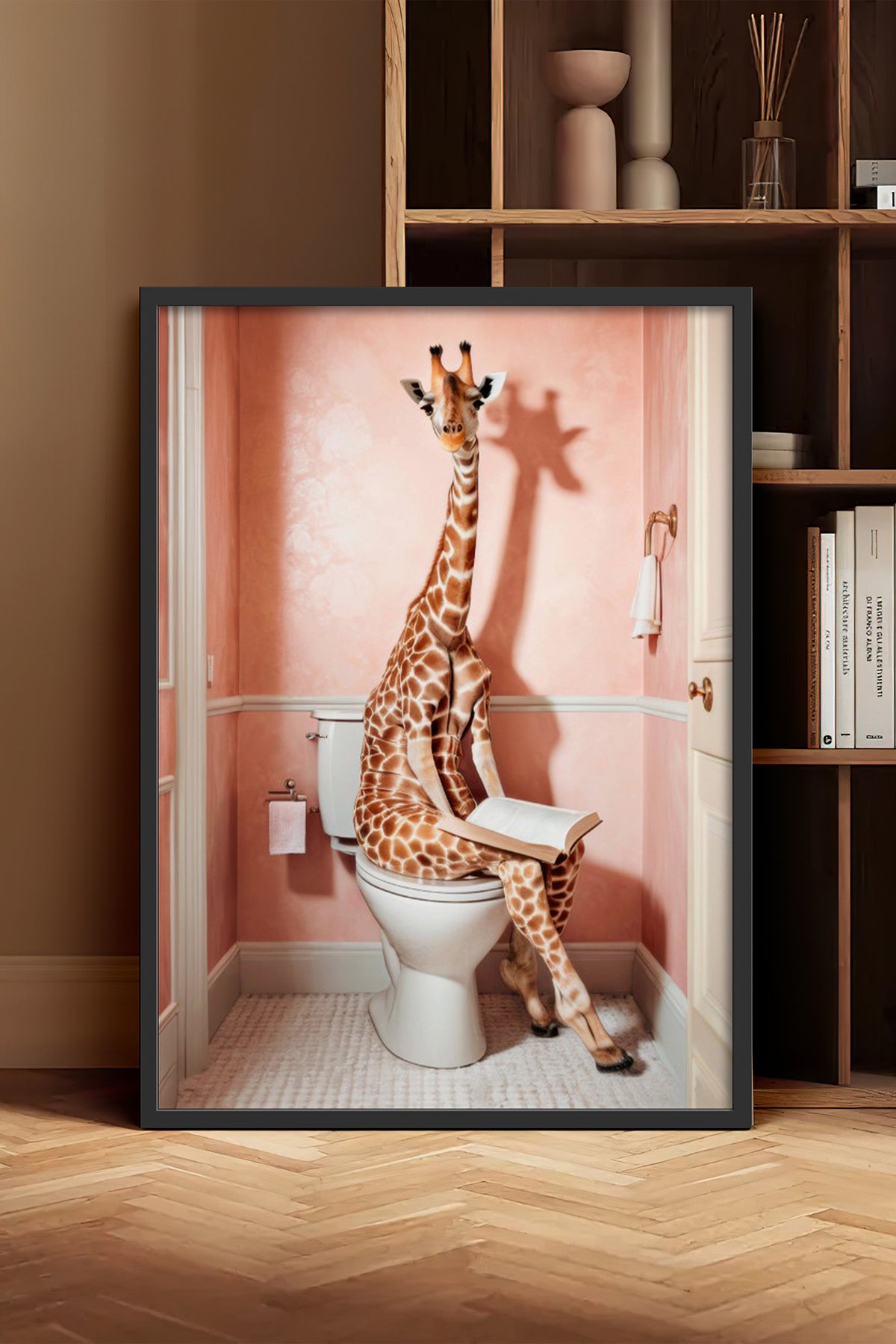 HOMEPACK Ahşap Çerçeveli Tablo Çerçeveli Poster Sanatsal Modern Duvar Dekoru BEK-8131