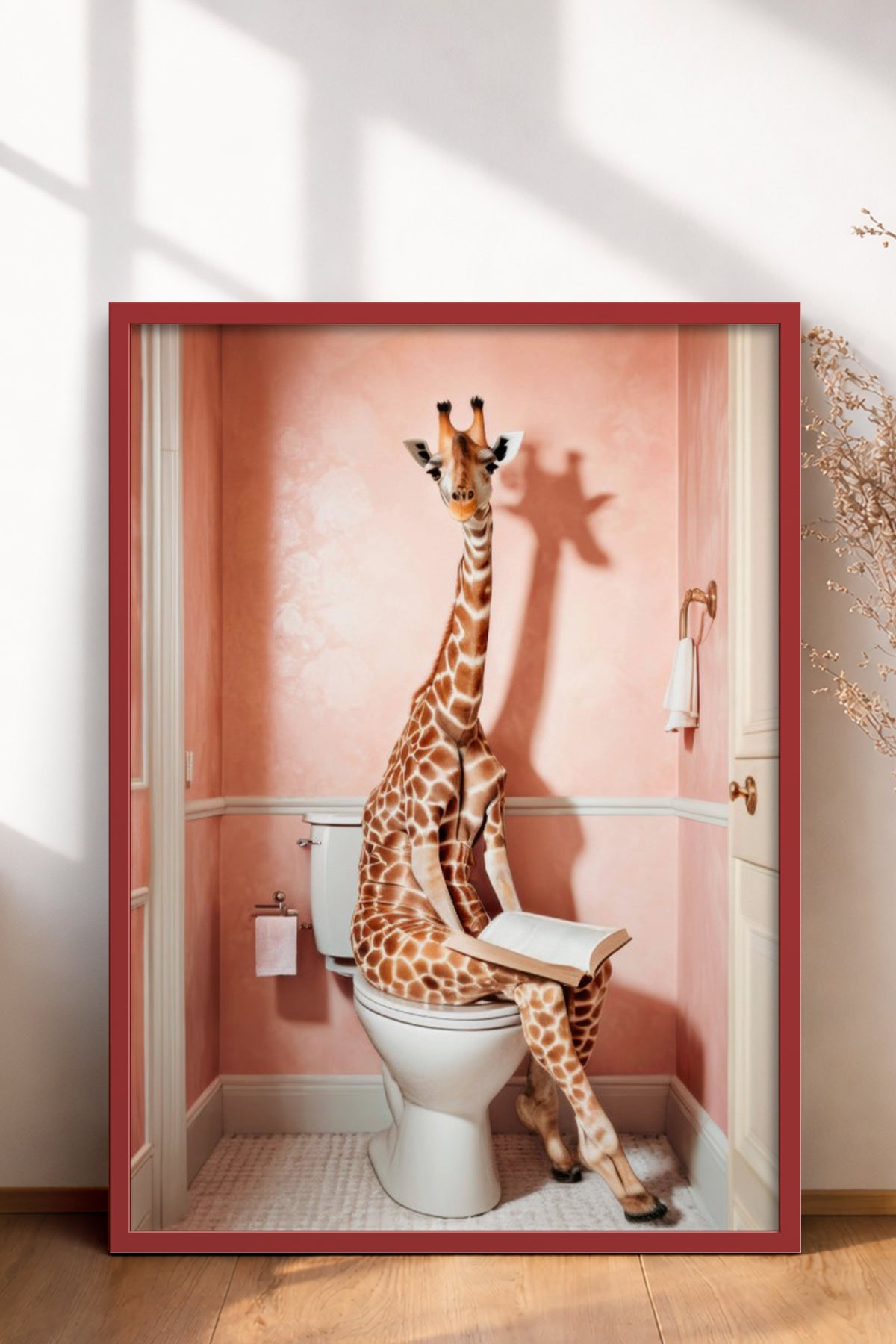 HOMEPACK Ahşap Çerçeveli Tablo Çerçeveli Poster Sanatsal Modern Duvar Dekoru BEK-8131