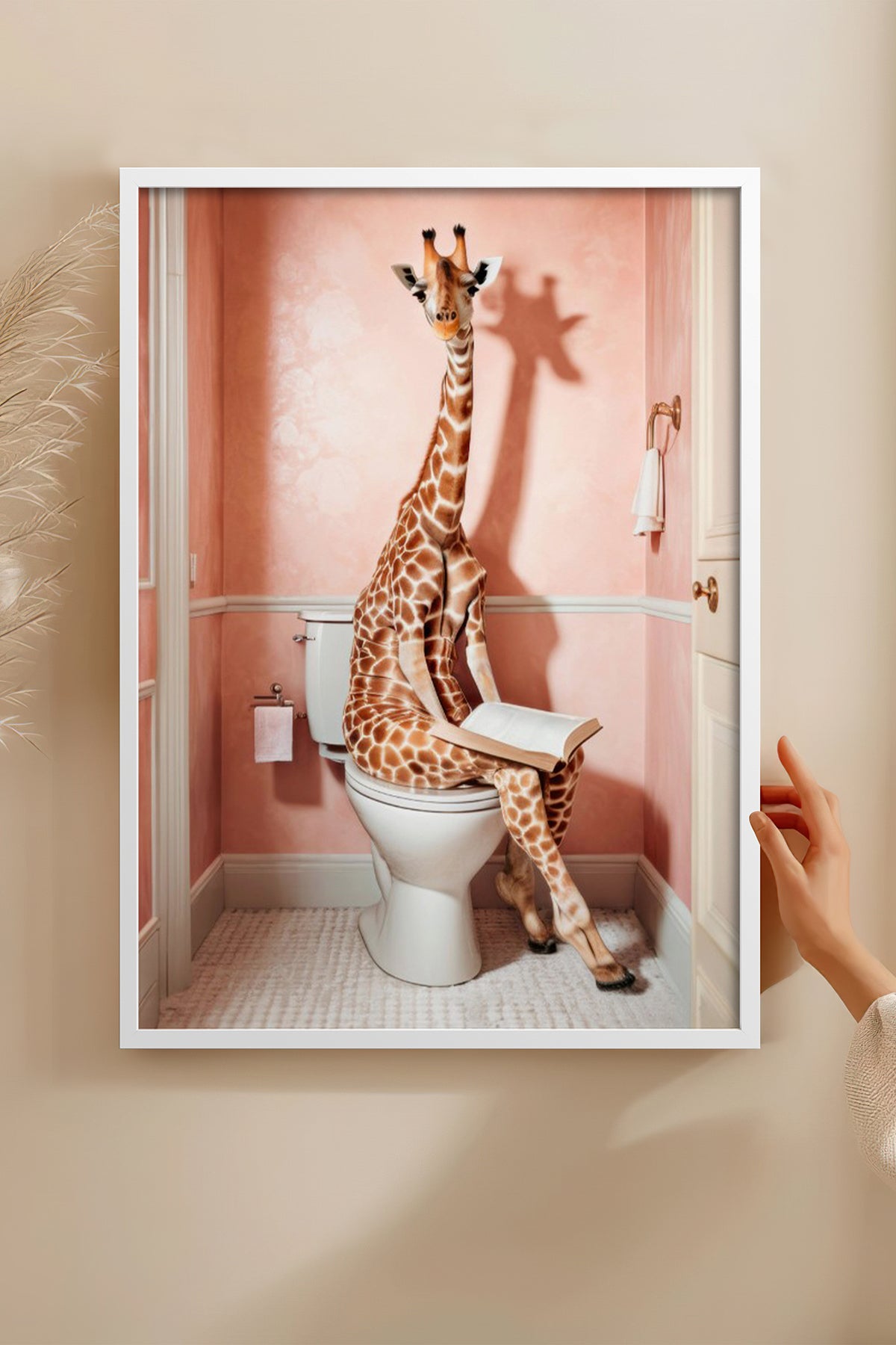 HOMEPACK Ahşap Çerçeveli Tablo Çerçeveli Poster Sanatsal Modern Duvar Dekoru BEK-8131