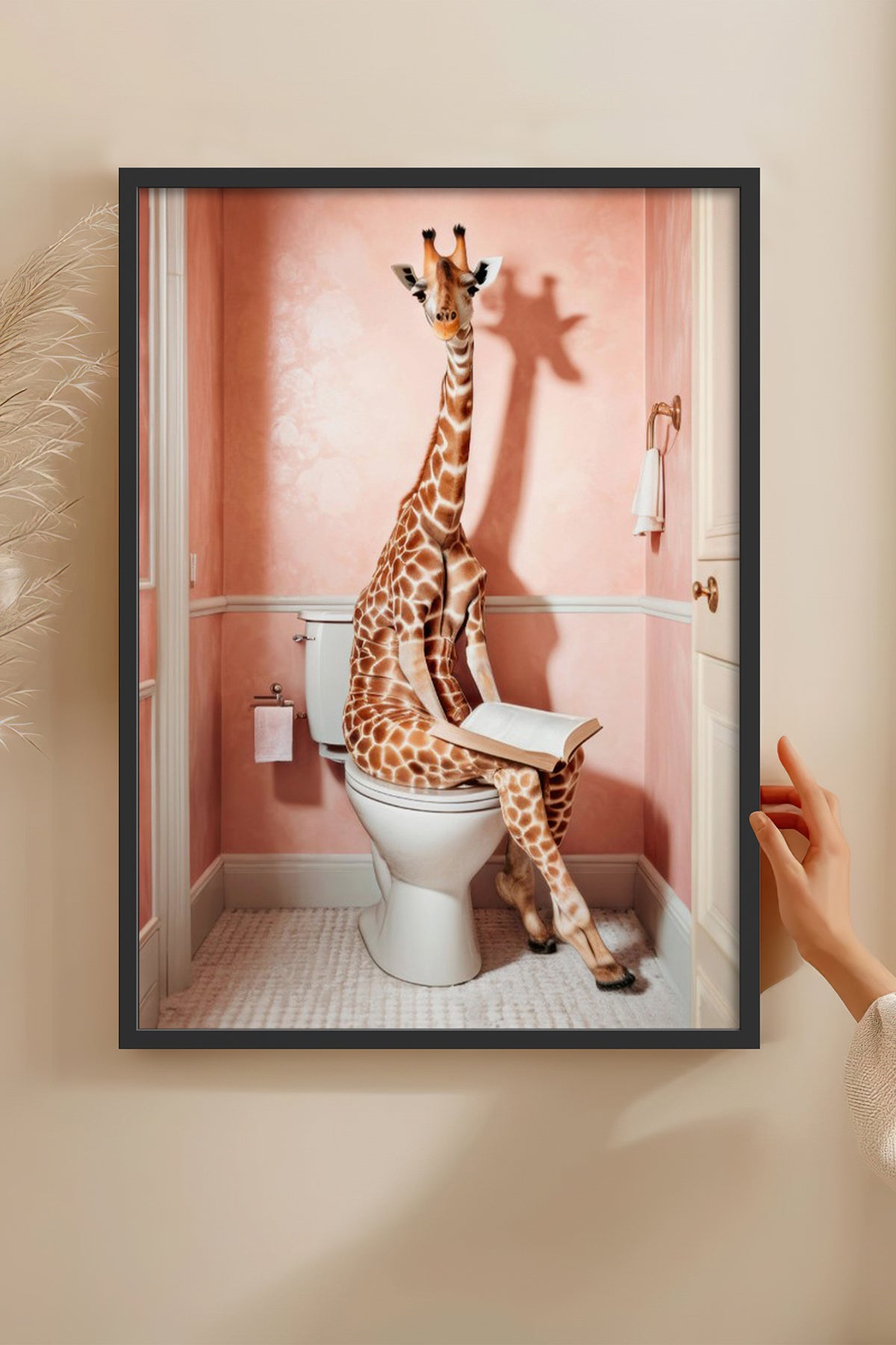 HOMEPACK Ahşap Çerçeveli Tablo Çerçeveli Poster Sanatsal Modern Duvar Dekoru BEK-8131