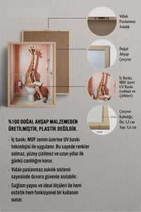 HOMEPACK Ahşap Çerçeveli Tablo Çerçeveli Poster Sanatsal Modern Duvar Dekoru BEK-8131