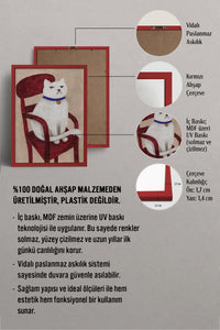 HOMEPACK Ahşap Çerçeveli Tablo Çerçeveli Poster Sanatsal Modern Duvar Dekoru BEK-8132