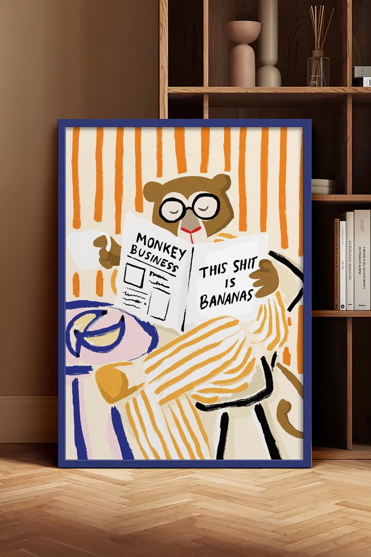 HOMEPACK Ahşap Çerçeveli Tablo Çerçeveli Poster Sanatsal Modern Duvar Dekoru BEK-8133