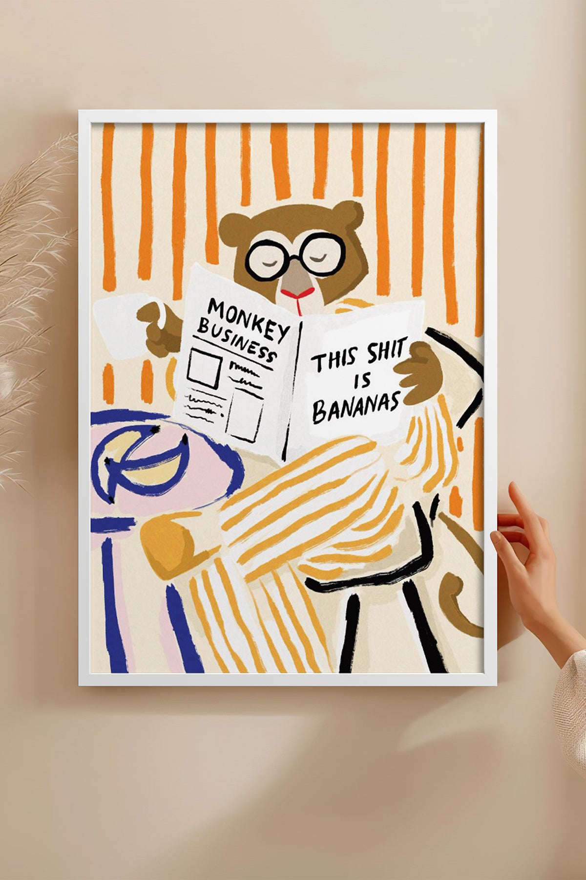 HOMEPACK Ahşap Çerçeveli Tablo Çerçeveli Poster Sanatsal Modern Duvar Dekoru BEK-8133