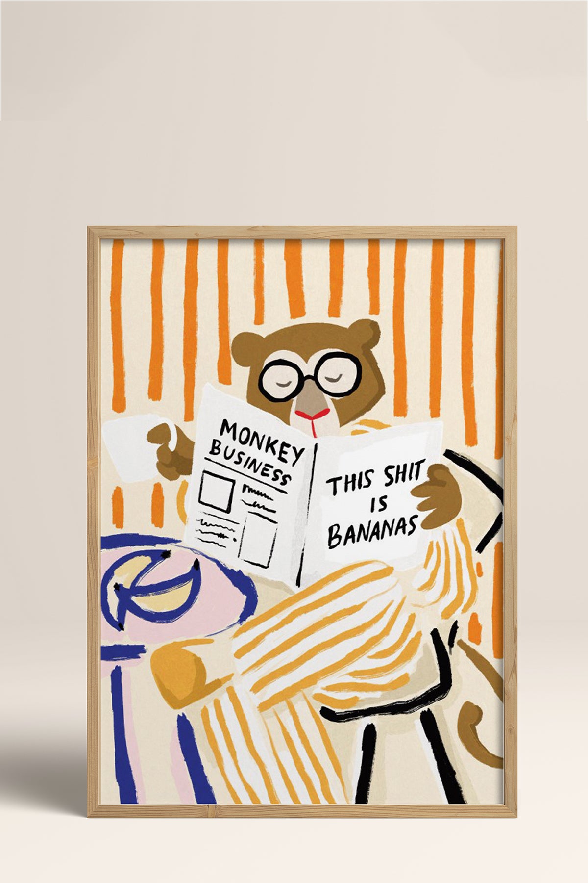 HOMEPACK Ahşap Çerçeveli Tablo Çerçeveli Poster Sanatsal Modern Duvar Dekoru BEK-8133