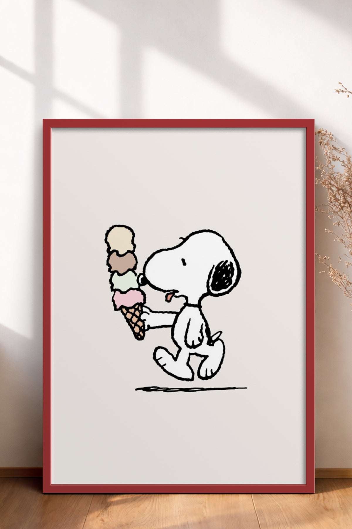 HOMEPACK Ahşap Çerçeveli Tablo Çerçeveli Poster Sanatsal Modern Duvar Dekoru BEK-8134
