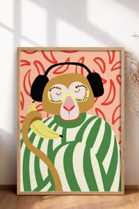 HOMEPACK Ahşap Çerçeveli Tablo Çerçeveli Poster Sanatsal Modern Duvar Dekoru BEK-8135