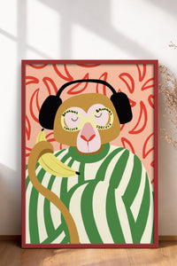 HOMEPACK Ahşap Çerçeveli Tablo Çerçeveli Poster Sanatsal Modern Duvar Dekoru BEK-8135