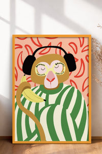 HOMEPACK Ahşap Çerçeveli Tablo Çerçeveli Poster Sanatsal Modern Duvar Dekoru BEK-8135