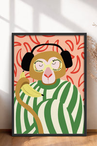 HOMEPACK Ahşap Çerçeveli Tablo Çerçeveli Poster Sanatsal Modern Duvar Dekoru BEK-8135