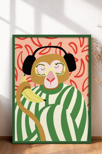 HOMEPACK Ahşap Çerçeveli Tablo Çerçeveli Poster Sanatsal Modern Duvar Dekoru BEK-8135