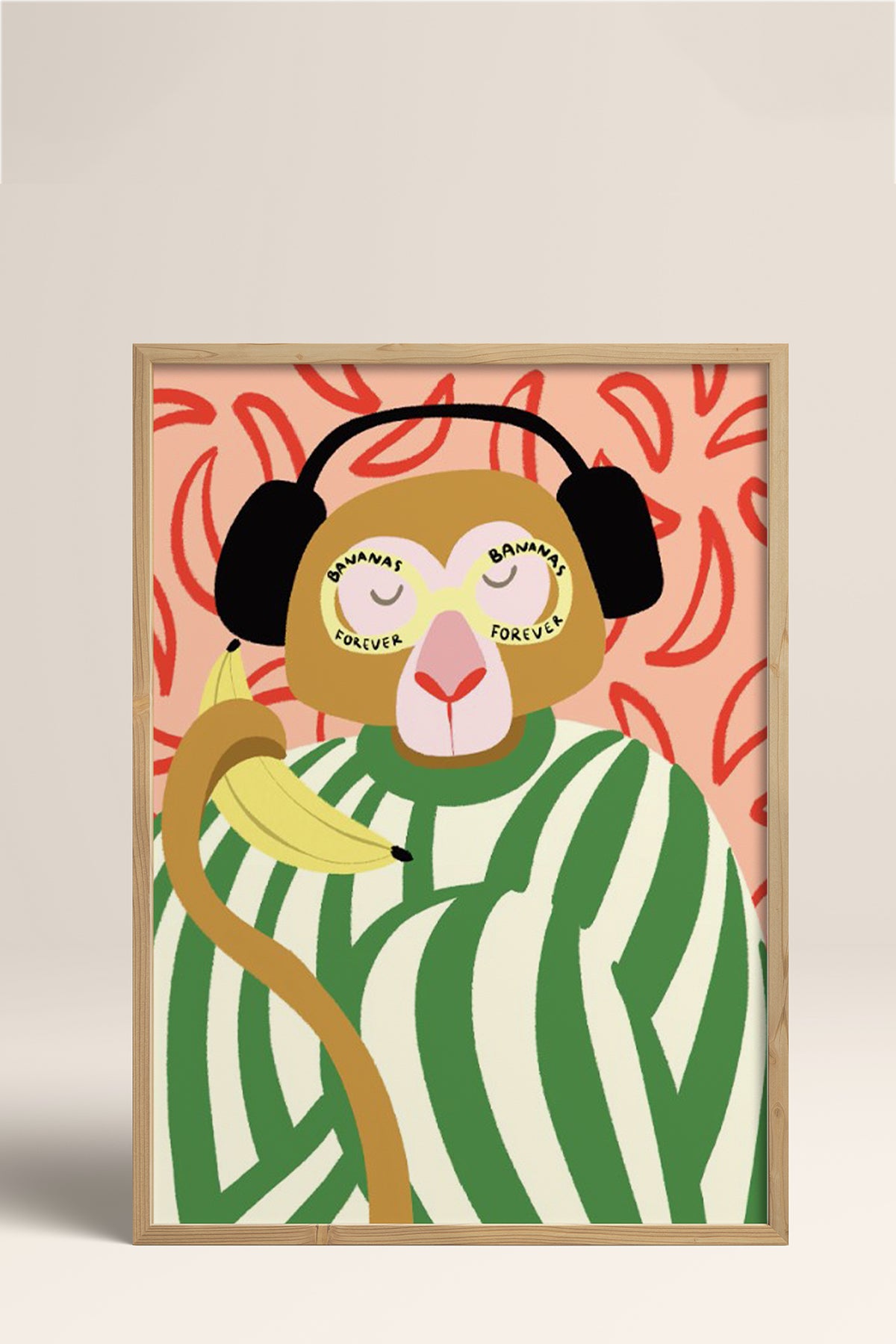 HOMEPACK Ahşap Çerçeveli Tablo Çerçeveli Poster Sanatsal Modern Duvar Dekoru BEK-8135