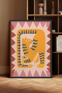 HOMEPACK Ahşap Çerçeveli Tablo Çerçeveli Poster Sanatsal Modern Duvar Dekoru BEK-8136