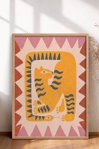 HOMEPACK Ahşap Çerçeveli Tablo Çerçeveli Poster Sanatsal Modern Duvar Dekoru BEK-8136