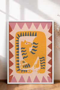 HOMEPACK Ahşap Çerçeveli Tablo Çerçeveli Poster Sanatsal Modern Duvar Dekoru BEK-8136