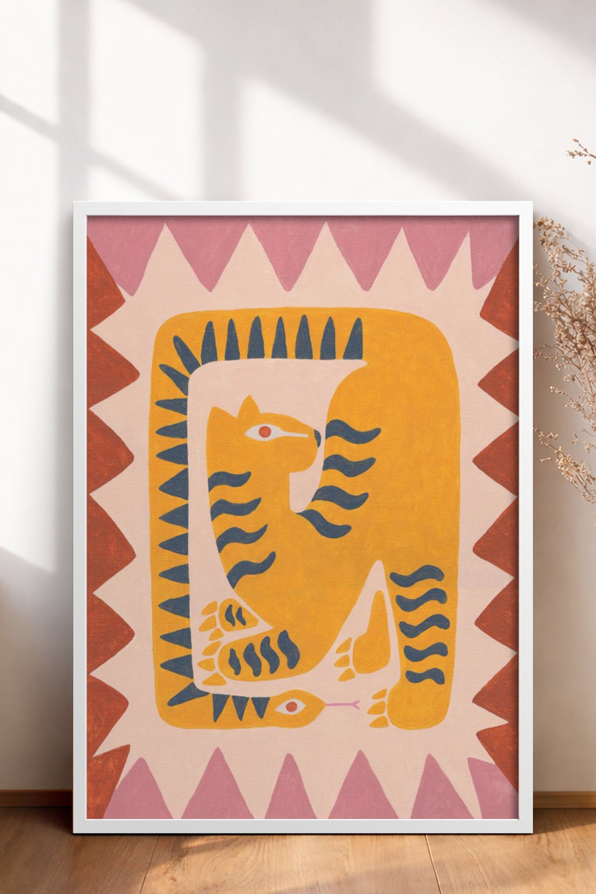 HOMEPACK Ahşap Çerçeveli Tablo Çerçeveli Poster Sanatsal Modern Duvar Dekoru BEK-8136